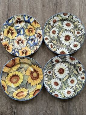 Vintage Farmhouse Floral Salad Plates -  Susan Winge